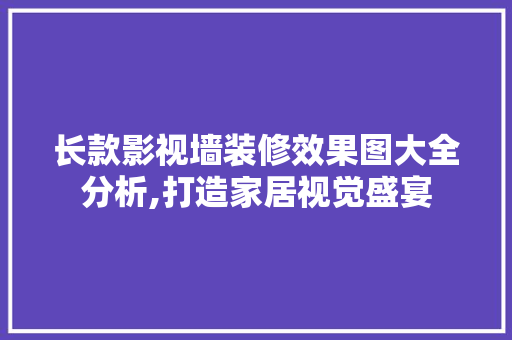 长款影视墙装修效果图大全分析,打造家居视觉盛宴