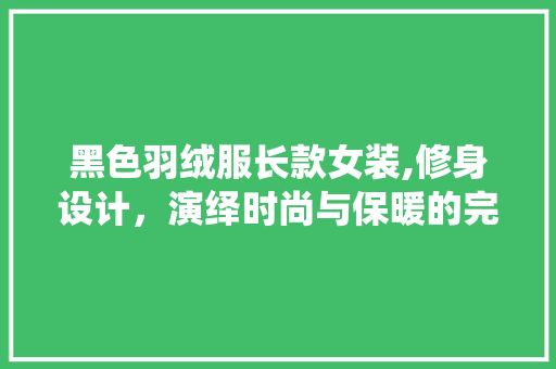黑色羽绒服长款女装,修身设计，演绎时尚与保暖的完美融合 黑色羽绒服长款女装,修身设计，演绎时尚与保暖的完美融合 MI家公司推荐