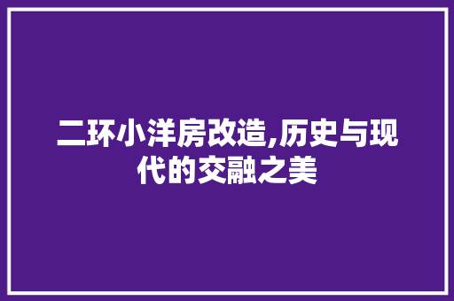 二环小洋房改造,历史与现代的交融之美 MI家公司推荐