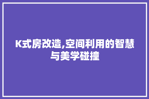 K式房改造,空间利用的智慧与美学碰撞 MI家公司推荐