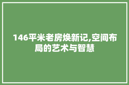 146平米老房焕新记,空间布局的艺术与智慧 MI家设计百科