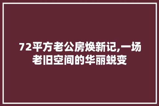 72平方老公房焕新记,一场老旧空间的华丽蜕变 MI家公司推荐