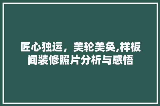 匠心独运，美轮美奂,样板间装修照片分析与感悟 匠心独运，美轮美奂,样板间装修照片分析与感悟 MI家设计指南