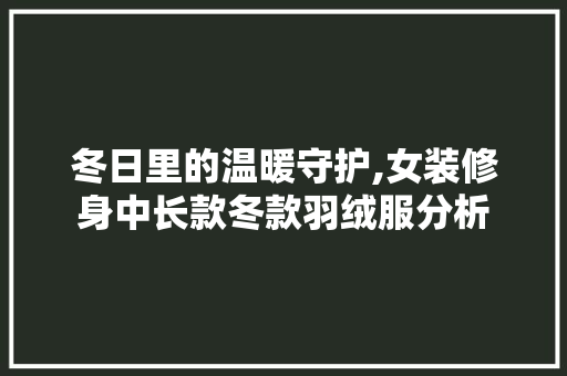 冬日里的温暖守护,女装修身中长款冬款羽绒服分析