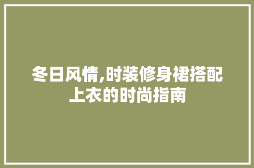 冬日风情,时装修身裙搭配上衣的时尚指南