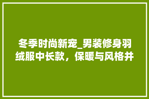 冬季时尚新宠_男装修身羽绒服中长款，保暖与风格并存 冬季时尚新宠_男装修身羽绒服中长款，保暖与风格并存 MI家装修经验