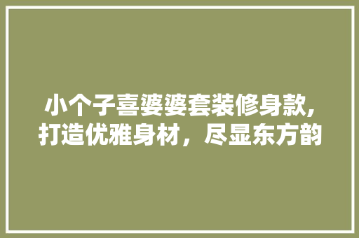 小个子喜婆婆套装修身款,打造优雅身材，尽显东方韵味 小个子喜婆婆套装修身款,打造优雅身材，尽显东方韵味 MI家公司推荐