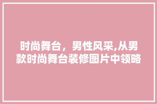 时尚舞台，男性风采,从男款时尚舞台装修图片中领略潮流魅力 时尚舞台，男性风采,从男款时尚舞台装修图片中领略潮流魅力 MI家设计百科