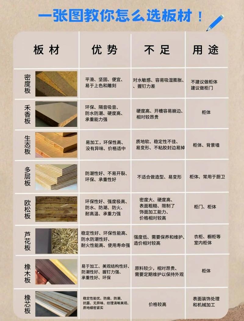 介绍装修板材世界,种类、特点与选购指南 MI家装修攻略 介绍装修板材世界,种类、特点与选购指南 介绍装修板材世界,种类、特点与选购指南 MI家装修攻略