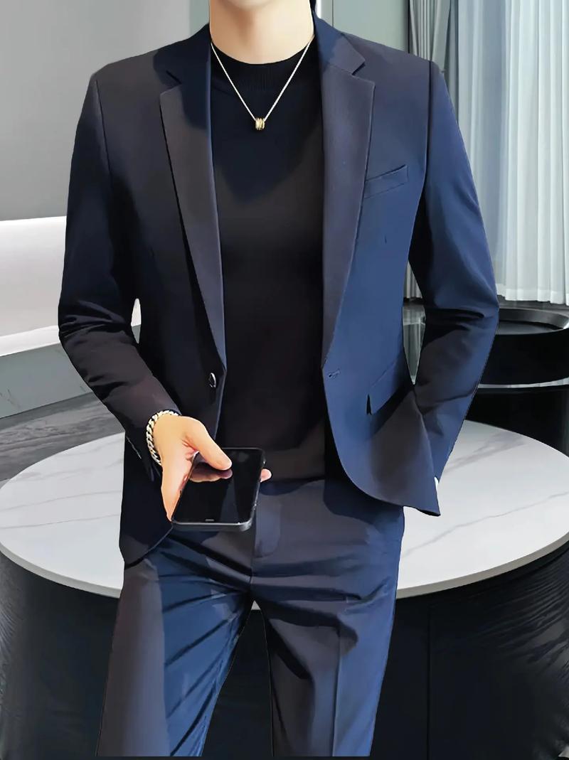 男士韩版西装套装修身中长款,潮流与舒适的完美结合 MI家公司推荐 男士韩版西装套装修身中长款,潮流与舒适的完美结合 男士韩版西装套装修身中长款,潮流与舒适的完美结合 MI家公司推荐